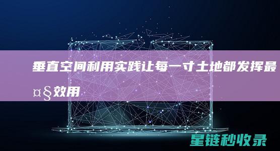 垂直空间利用实践：让每一寸土地都发挥最大效用 (垂直空间利用:多层家庭住宅设计方案背景)